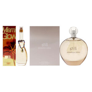 Still Miami Glow Kit by Jennifer Lopez 2 Pc Kit 3.4oz EDP Spray, 3.4oz EDT Spray